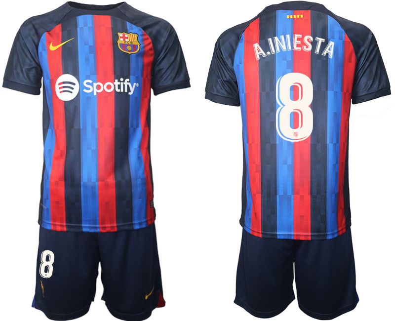 Men 2022-2023 Club Barcelona home blue #8 Soccer Jersey->barcelona jersey->Soccer Club Jersey